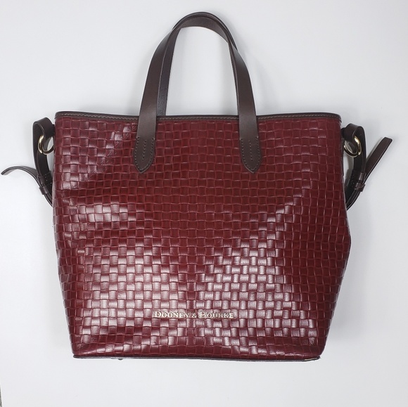 Dooney & Bourke Handbags - Dooney & Bourke | Maroon Woven Texture Handbag